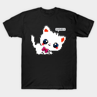 8bit cat T-Shirt